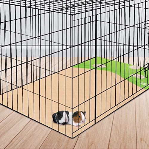 EXPAWLORER Guinea Pig Fleece Cage Liners with Burrowing Pocket