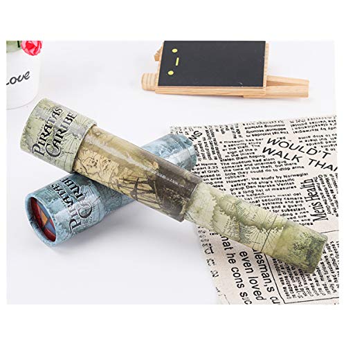 DLOnline 2PCS Retractable Rotary Three-Section Kaleidoscope,Good Gift for Children,Students and Friends (2 Colors) Kaleidoscope for Children,Kaleidoscope Toy