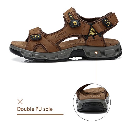 camel crown men's leather sandals