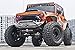 TOPFIRE Upgraded Front Grill for Jeep Wrangler Rubicon Sahara Sport JK/JKU 2007-2018 (Matte Black, with Logo)