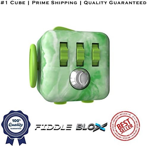 USA Fiddle Blox Fun Way to Relieve Stress and Anxiety for Children and Adults Anxiety Attention Fidget Cube Toy BEST QUALITY - 100% SATISFACTION GUARANTEE! (Jade Stone)