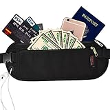 RFID Blocking Money Belt Hidden for Travel,Mebarra Waist Packs under Clothing, Passport Holder fot Women, Men