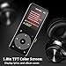 8GB Bluetooth MP3 Player with Touch Button, Metal Lossless Music Player with FM Radio/Voice Recorder, 1.8in TFT Screen, Support up to 128GB, AGPTEK A16, Black