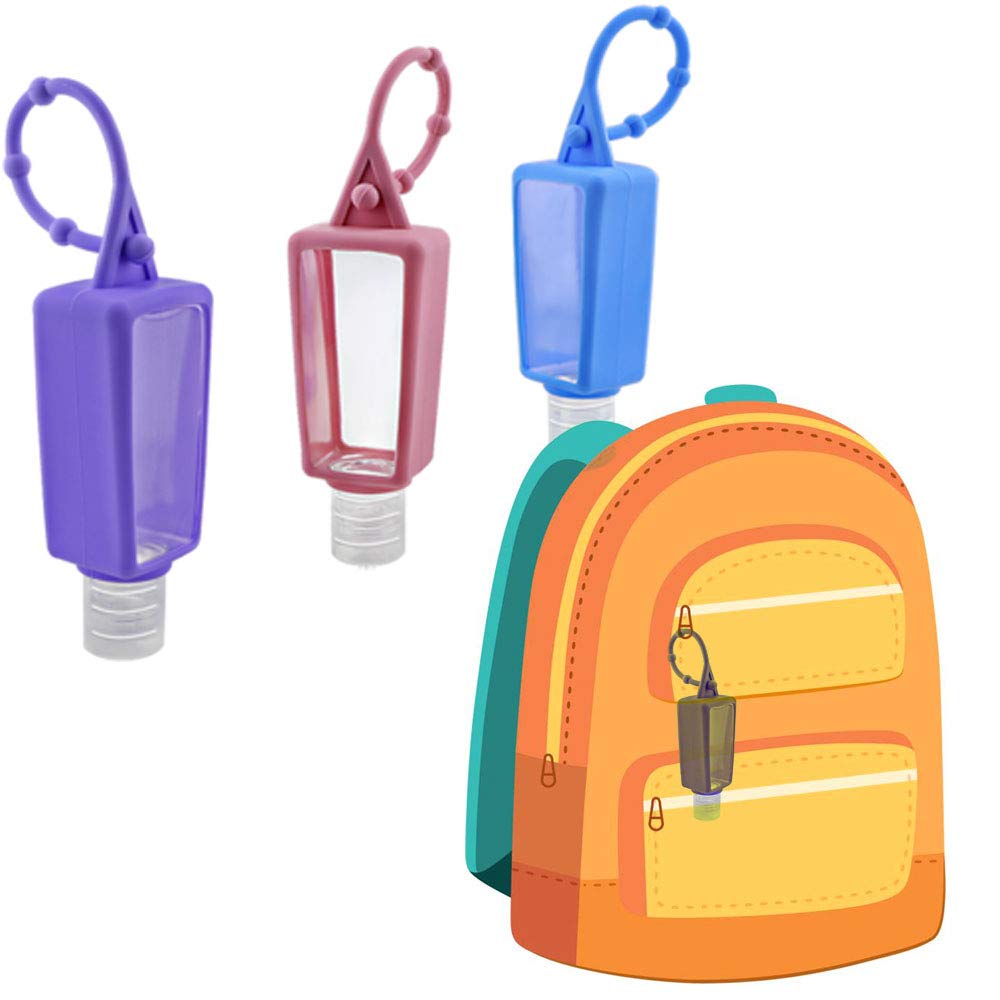10Pcs/Pack 30ml Empty Silicone Bottles Portable Travel Containers Hanging Case Refillable Travel Accessories (30mlx10) : Beauty