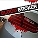 Iuhan Fashion Red Blood Car Stickers Reflective Car Decals Light Bumper Body Sticker Decal