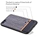 iPhone 8 Plus Case, iPhone 7 Plus Case, RANVOO [Canvas Series]Ultra Slim Thin Protective Hard Leather Cover Case for iPhone 8/7 Plus, Grey