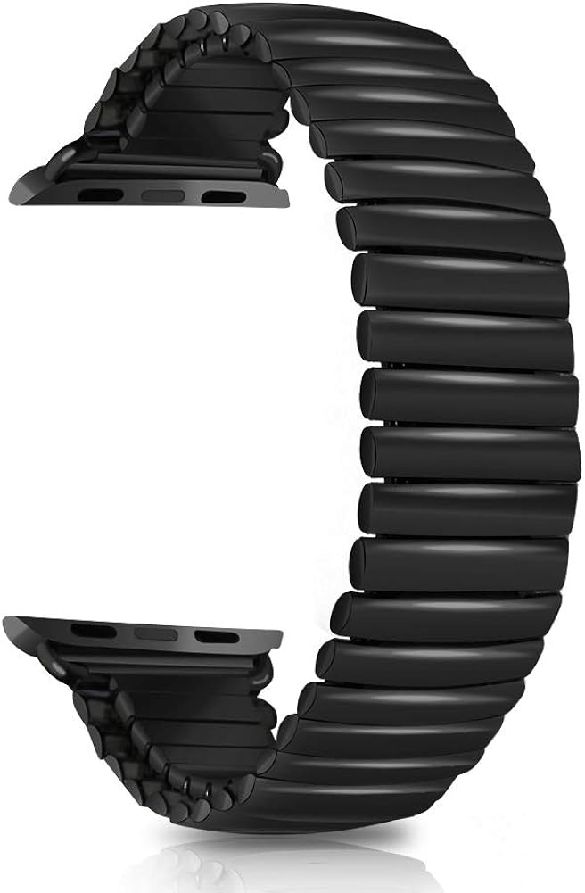 FERNBE Watch Band 40mm 44mm for Apple Metal Expansion Watchband,Compatible All Apple Series for Apple watch5 6 band,Wrist Band 38mm 42mm Stretch Apple Watch Strap Silver