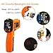 Digital Laser Infrared Thermometer,ZOTO Non Contact Temperature Gun Instant-read -58 ℉to 1472℉with LED Display K-Type Thermocouple for Kitchen Cooking BBQ Automotive and Industrial PM6530D Thermometer