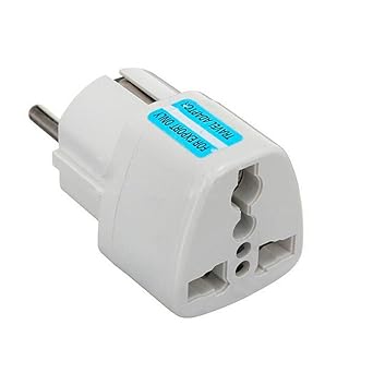 Worldwide Universal International (UK, USA, Asia, Australia, Middle East) to European 2 pin (round) wall socket - Visitor / V