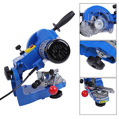 Sägekettenschärfgerät 230 W, 3.000 1/min, Kettenspannvorr, Schleifscheibe, Beleuchtung, schwenkb. Schleifkopf… – Bild 4