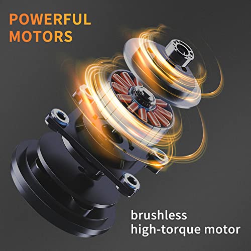 Deep Tissue Massage Gun, Deep Muscle Fascia Massager, CANHEAL Upgrade Hand-Shape Percussion Muscle Massage Gun with 6 Head Attachments/6 Speeds for Athletes Back Shoulder Muscle Soreness Recovery