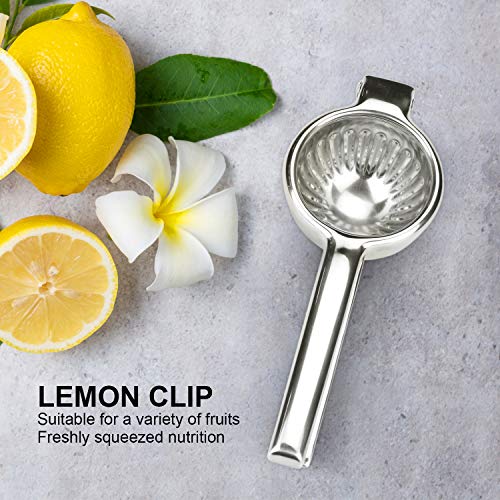 Large Lemon Squeezer Bowl,Lime Hand Manual Juicer 304 Stainless Steel With Premium Quality,Heavy Duty Solid Metal Handheld Lime Lemon Squeezer, Manual Citrus Press Juicer