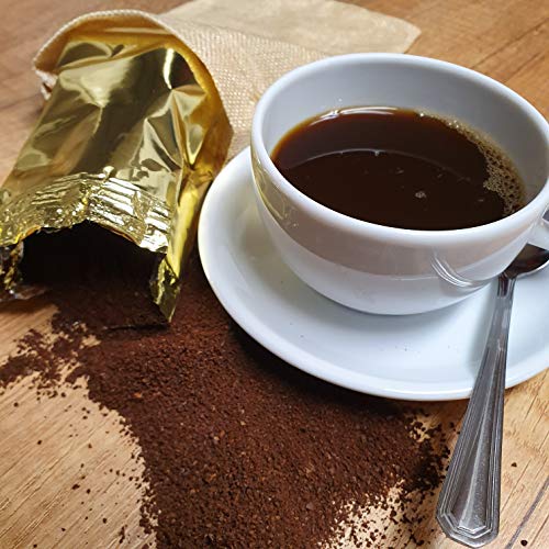 Kaffeesäckchen - Kaffee Junkie - als Geschenk für Kaffeeliebhaber und Kaffeegenießer. Witzige Geschenkidee mit Kaffee im… – Bild 4