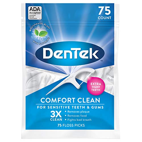 DenTek Comfort Clean Back Teeth Floss Picks, 75 Count in Pakistan