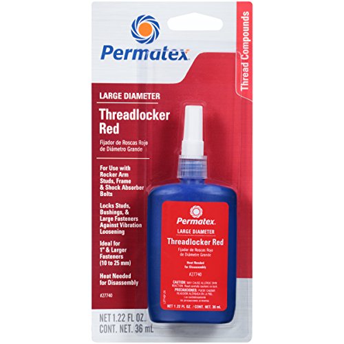 Permatex 27740 Large Diameter Threadlocker Red, 36 ml