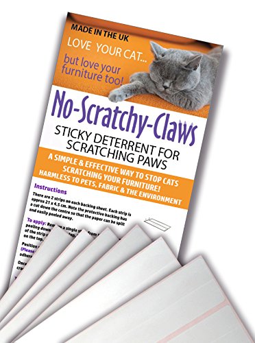 No Scratchy Claws Stop Cats Scratching Your Furniture 12 Strips