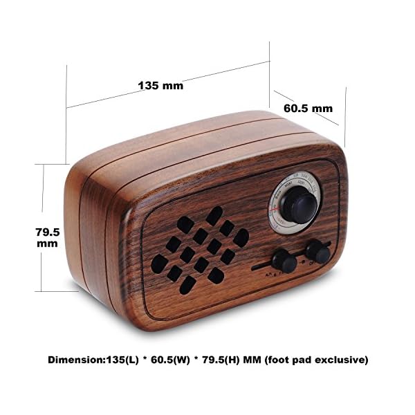 Radio FM AM Bafle Btoot hecho a mano Madera - Imagen 7