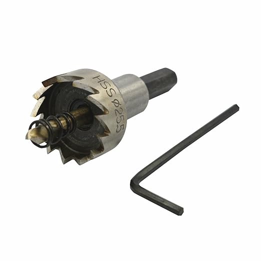 Generic 6542 HSS Hole Saw 25.5mm Diameter Alumninum Alloy Cutting Twist Drill Bit With Hex Wch