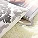 PONY DANCE Euro Decorative Throw Pillow Cover Cotton Floral Embroidered Pillowcase Square Damask Sofa Cushion Cover Hidden Zipper Design, 18 inches(45 x 45 cm), Grey Floral, 1 Pack