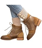 Dimore Knitted Button Boot Cuffs Faux Thick Winter Leg Warmers Boot Toppers Beige