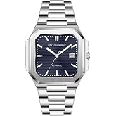 Specht &amp; S&ouml;hne Square Cubic Watches for Men 40MM Mechanical Automatic Watch | Japan Miyota 8215 Movement Mens Wristwatch Stainless Steel Sapphire Crystal 50M Waterproof