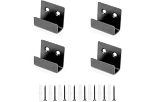 4 Pack Stainless Steel Flat Hooks Heavy Duty Wall Hangers Tile Display Brackets Picture Frame Mounting Hardware Mirror Hangin