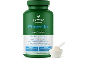 Pure-lē Fiberrific | Inulin Prebiotic Fiber Supplement Powder | Supports Digestion, Gut & Intestinal Health, Regularity, Help