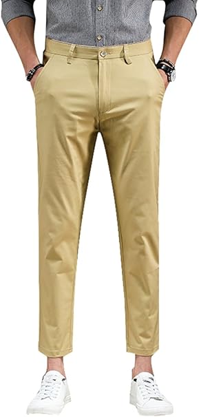 skinny fit khaki pants