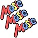 U-Sky Sew or Iron on Patches for Jackets Word Music Letter Patch for Clothing Backpacks Bookbags Camping Bag Size 3.3x1.5 inch