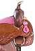 AceRugs 14″ 15″ 16″ 17″ PRO Series Cowgirl Barrel Racing Western Horse Saddle Pink Show Tooled Leather TACK Set (Pink, 15)thumb 4