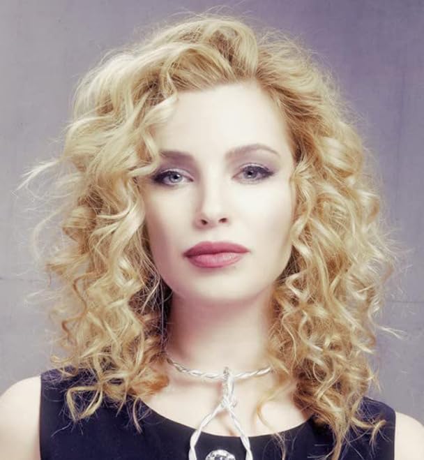 Siudus Blonde Curly Wigs for Women Shoulder length Side Part Hair Wig Synthetic Heat Resistant Fiber Wig for Daily Cosplay Use — image 1