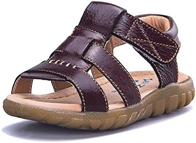 Tauen Athletic Summer Walking Beach Toddler Little Girls Boys Sandals Brown 27 9.5 M Toddler