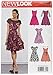 New Look Sewing Pattern UN6392A Autumn Collection Misses' Dresses with Contrast Fabric Options Sewing Patterns, A (10-12-14-16-18-20-22)