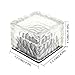 JEERUI Solar Ice LED Cubes Light Solar Powered Buried Light Solar Powered Crystal Brick Waterproof Lighting Security Light Patio Garden Lamp Decoration for Yard Path Pool 2 pcs/Set (Color Changing)