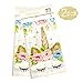 Unicorn Plastic Tablecloth,2pack Unicorn Disposable Table Cover for Unicorn Birthday Party Decoration,Unicorn Birthday Party Supplies for Girls or Baby Shower,86