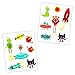 Robots and Space Stickers Party Supplies Set ~ Over 200 Stickers Total (12 Party Favor Sheets)