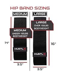 Hustle Athletics Banda de resistencia para la cadera   perfecto para piernas y entrenamiento de glute con un tejido suave y diseño antideslizante   mejores bandas de entrenamiento de círculo para mujeres y hombres