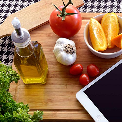 ANTOWIN Oversized Bamboo Cutting Board, Juice Grooves, 18 x 12 Inch, Kitchen Chopping Board for