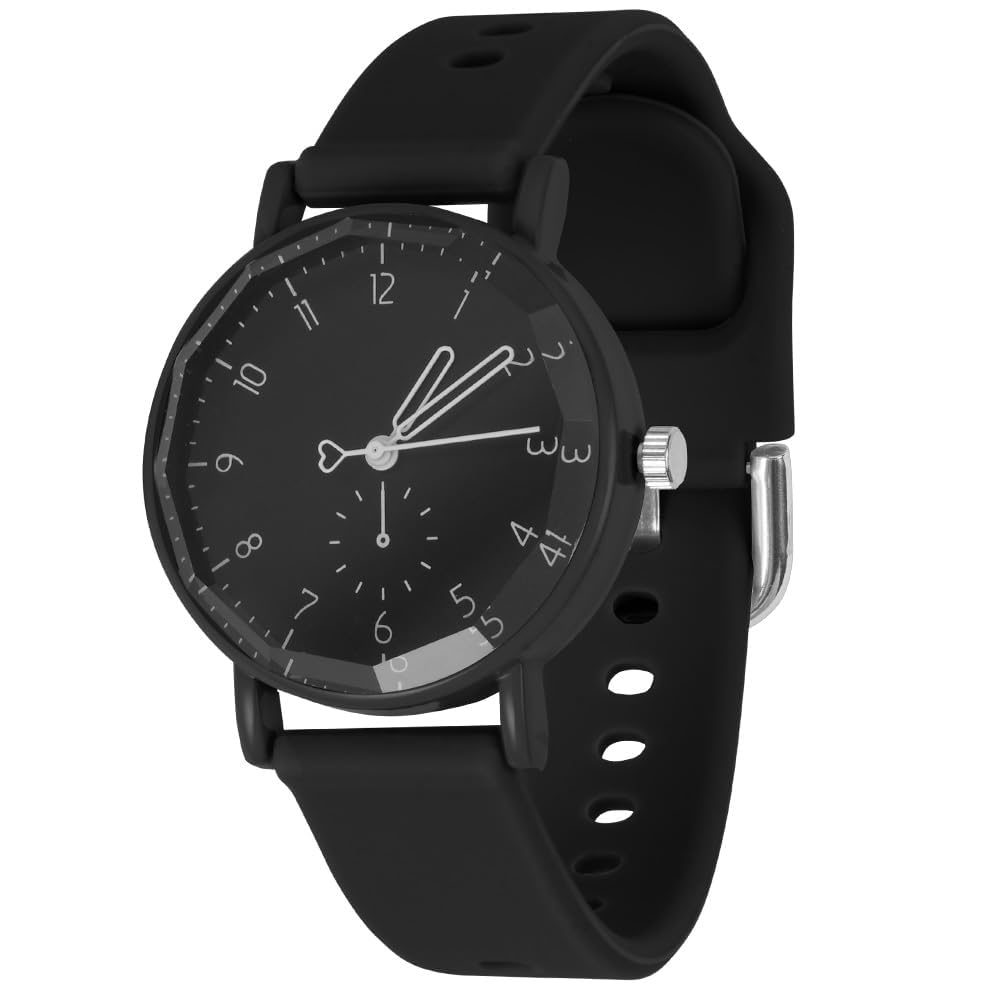 OFFCUP Women's Watch, Women's Analogue Quartz Watch with Silicone Strap, Watches Women's Sporty Elegant Casual Watch Nurse Quartz Watch Colour Colourful 3 Hands 38 mm Case Size