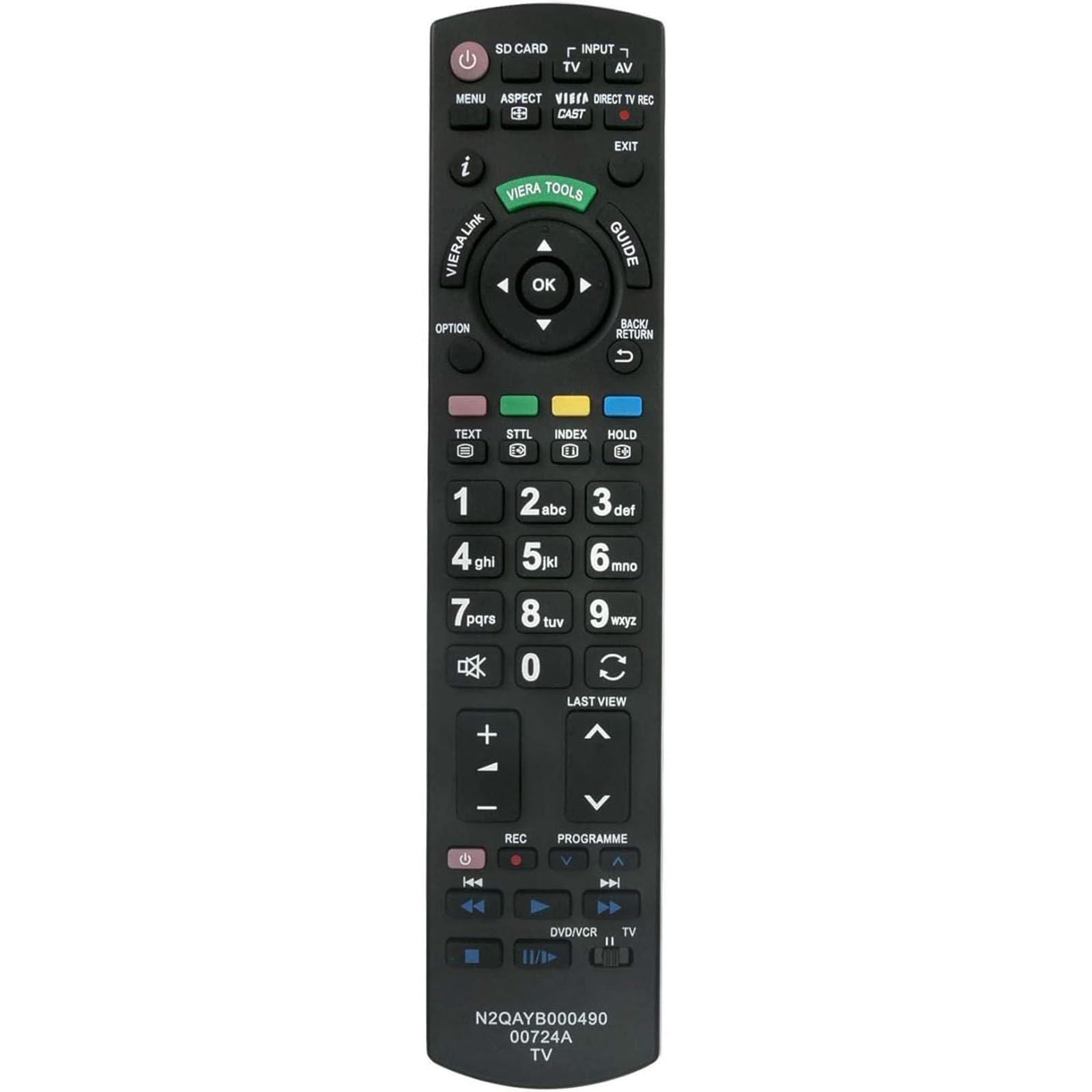 ALLIMITY N2QAYB000490 Remote Control Replaced for Panasonic TV TX-P42G30E TX-P46G30E TX-P50G30E TX-L32E30E TX-LR32E30 TX-PF50G30 TX-PF42G30E TX-L42E3E TX-LF42G20S TX-P46G30E TX-P42GW30