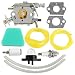 Hilom C1U-W8 C1U-W14 Carburetor with Air Fuel Filter for Poulan Chainsaw 1950 2050 2150 2375 WT 89 891 WT-600 WT-624 WT-625 WT-891 Replace 545081885 530069703