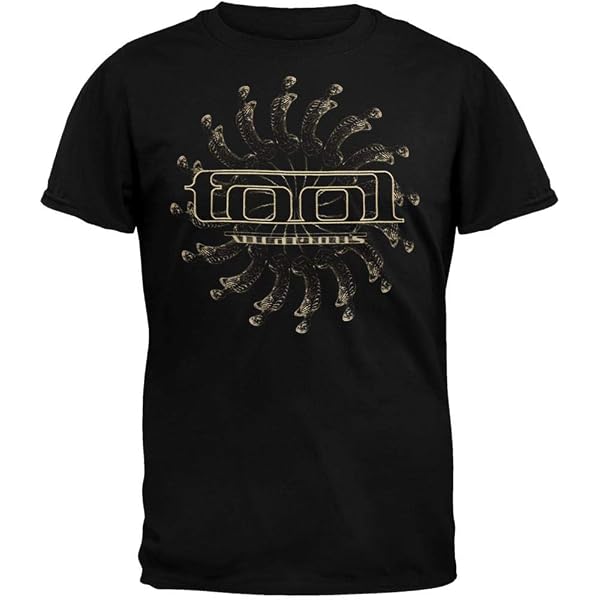 T-shirt Uomo Tool 'Parabola Logo' (Black) Taglia Medium | Maglietta Manica Corta In Cotone
