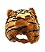Rittle Bengal Tiger Animal Hat, Realistic Plush Costume Headwear One Size