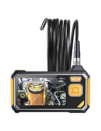 YINAMA   Cámara digital semirrígida de 4,3 pulgadas con sensor digital de distancia de enfoque de 1,6 a 198 pulgadas, cámara de vídeo 1080P HD, cámara de inspección resistente al agua (9,84 pies)