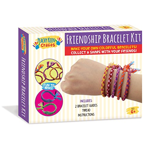 Peachy Keen Crafts DIY Friendship Bracelet Kit - Make Your Own Jewelry Set - Perfect Holiday Present