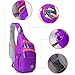 Lecxci Outdoor Chest Sling Bag Lightweight Waterproof Backpack for Man/Women(S,Purple)