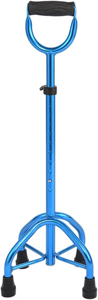 Amazon.com: XBGZ Cane, Blue Four-Legged Cane, Aluminum Alloy Adjustable