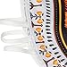 Letiane Women's African Tribal Print Bikini High Cut Monokini One Piece Swimsuit Backless Swimwear (S, White)
