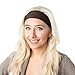 Hipsy Adjustable & Stretchy Basic Xflex Wide Headbands for Women Girls & Teens