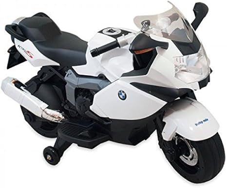 BMW K1300 Moto Niños eléctrico moto motocicleta infantil Vehículo nuevo licencia oficial. Color Blanco: Amazon.es: Deportes y aire libre